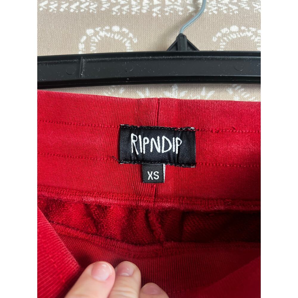 RIPNDIP OG PRISMA EMBROIDERED SWEATPANTS (RED TIE DYE) - Picture 7 of 11